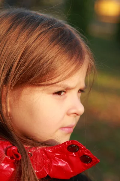 Ragazza nel parco autunnale — Foto Stock