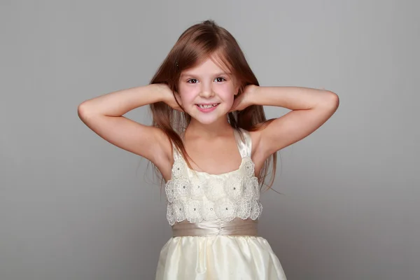 Girl dancing and having fun — Stock Photo, Image