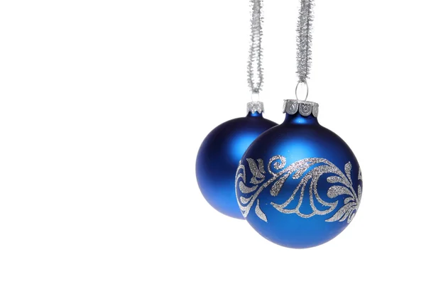 Boule de Noël bleue — Photo