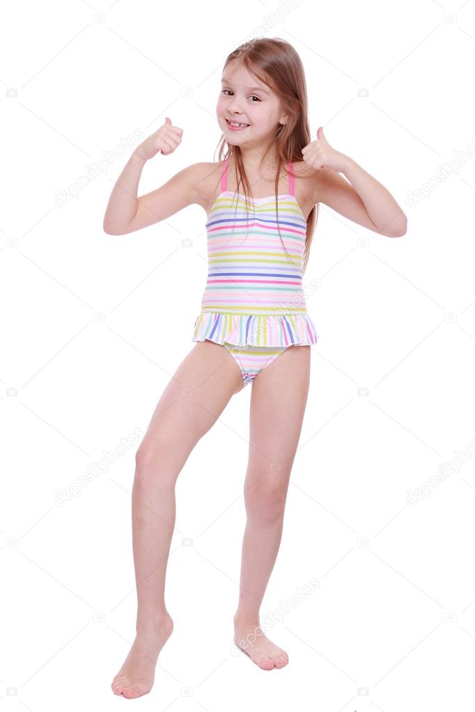 Little girl swimsuit hi-res stock photography and images - Alamy