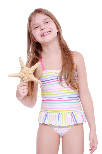 Niña en traje de baño — Foto de Stock