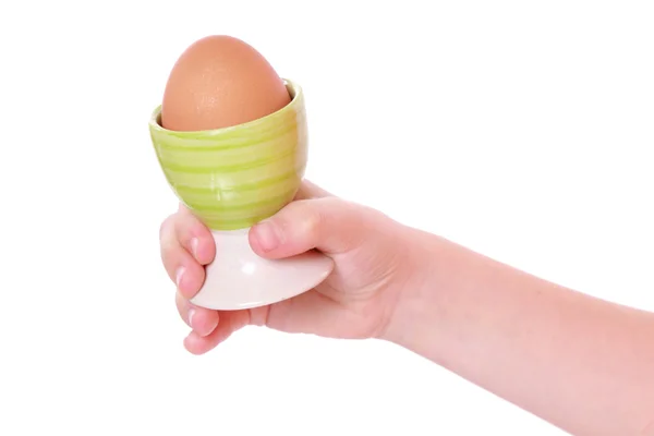 एक अंडे पकड़े हुए — स्टॉक फ़ोटो, इमेज