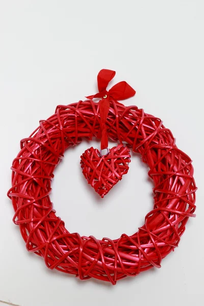 Red heart decoration — Stock Photo, Image