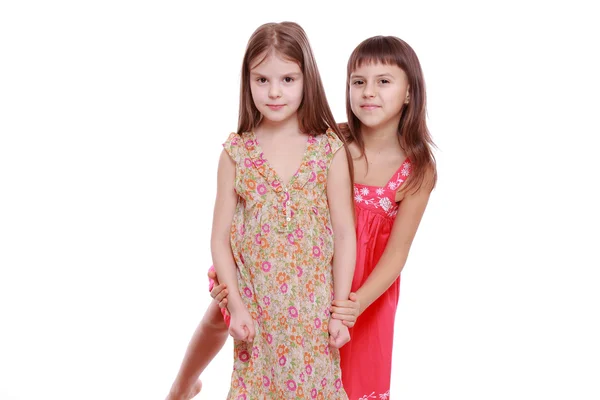Niños con vestidos de verano —  Fotos de Stock