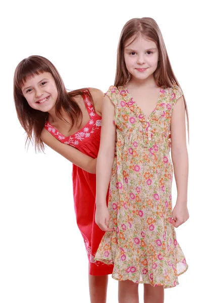 Niños con vestidos de verano — Foto de Stock