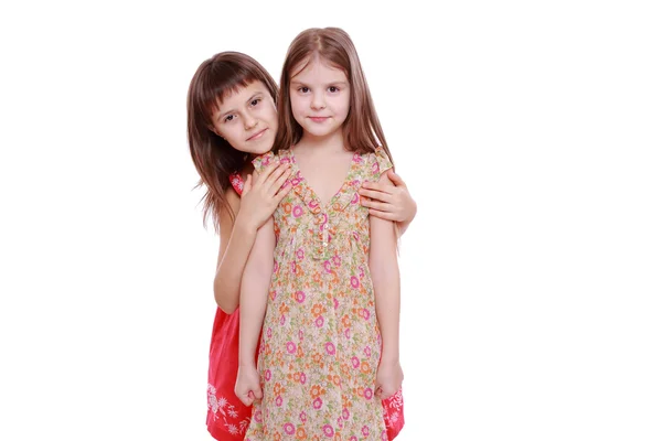 Kinderen zomer jurken dragen — Stockfoto