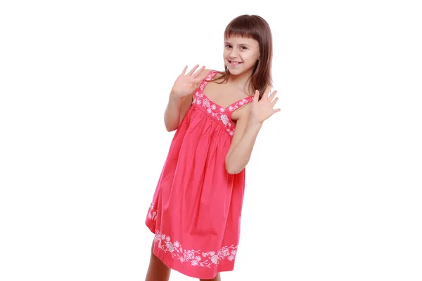 Young girl with long hair — Stock Photo, Image