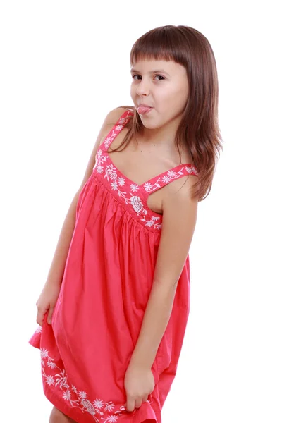 Young girl with long hair Stock Photo