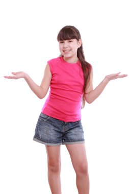 bir resim için kız poz