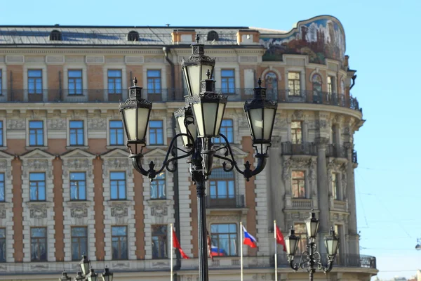 Straat vintage lantaarn in Moskou — Stockfoto