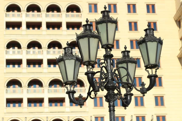 Straat vintage lantaarn in Moskou — Stockfoto