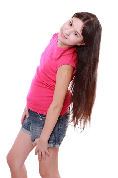 Girl poses for a picture Stock Photo