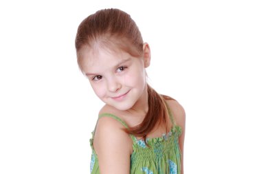 sevimli küçük kız saç modeli ponytails