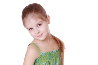 sevimli küçük kız saç modeli ponytails