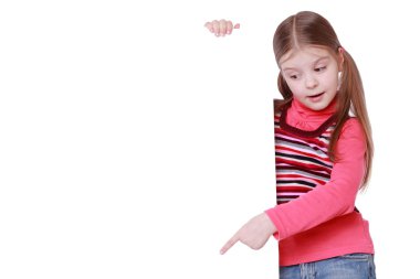 Boş beyaz bir kızla