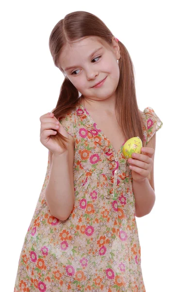 Girl with Easter egg — Stock Photo, Image