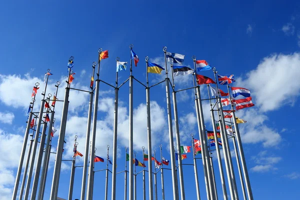 Banderas europeas en Moscú —  Fotos de Stock