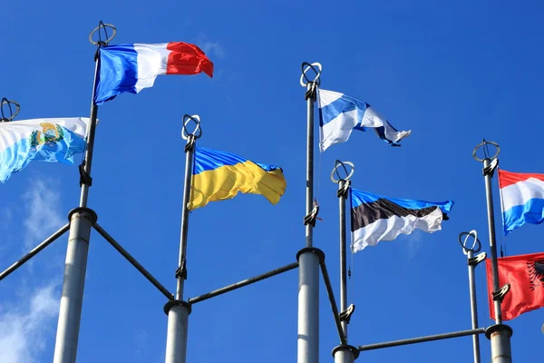 European flags in Moscow — Stock Photo, Image