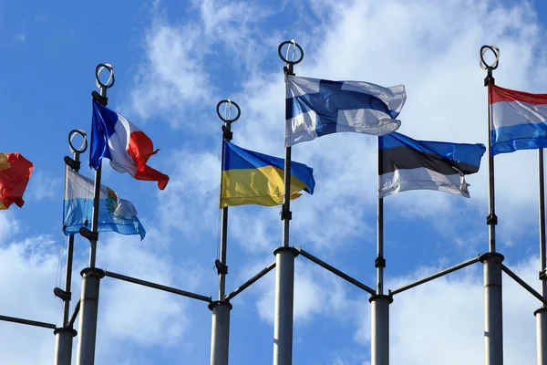 European flags in Moscow — Stock Photo, Image