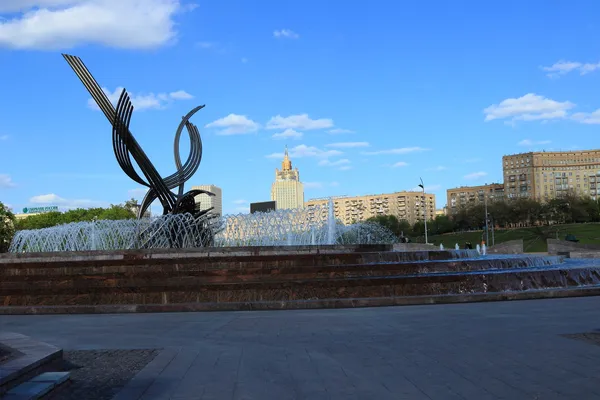 Plaza de Europa con fuente Secuestro de Europa — Foto de Stock