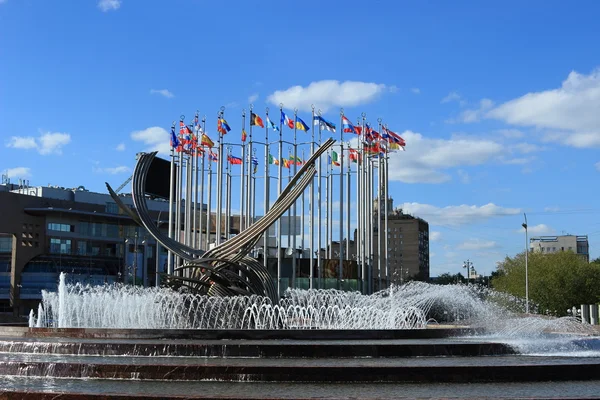 Praça Europa com fonte Rapto de Europa — Fotografia de Stock