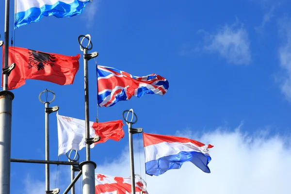 European Flags in Moscow — Stock Photo, Image