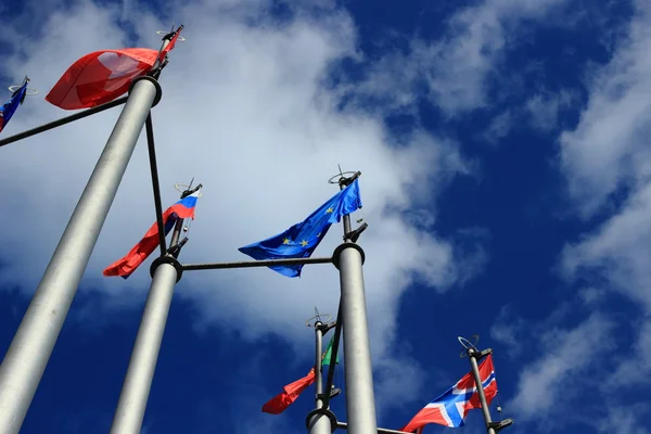 Flags of European countries — Stock Photo, Image