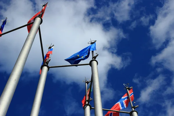 Flaggor från europeiska länder — Stockfoto