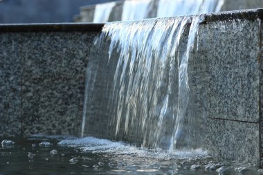 doğal görünüm üzerinde çeşme ile yansımaları, Moskova, Rusya Federasyonu