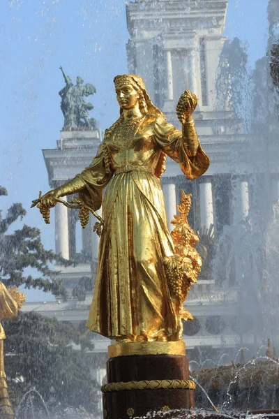 "Дружба народів "фонтан — стокове фото