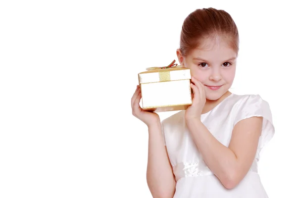 Studio portrait of little girl — Stock Photo, Image