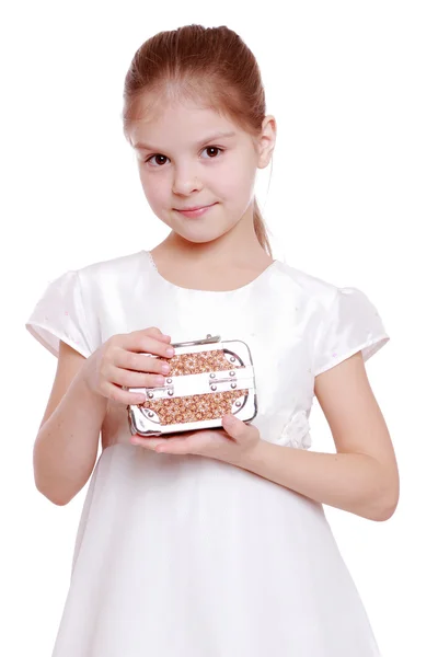 Studio portrait of little girl — Stock Photo, Image