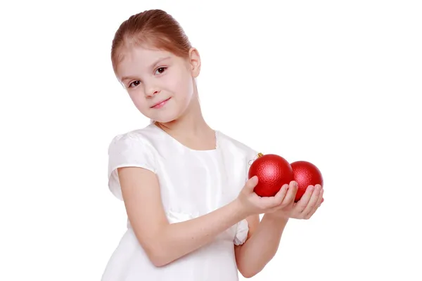 Studio of beautiful little girl — Stock Photo, Image