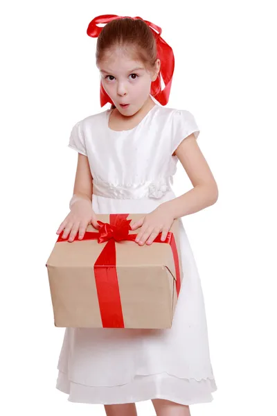 Studio portrait of little girl Stock Photo