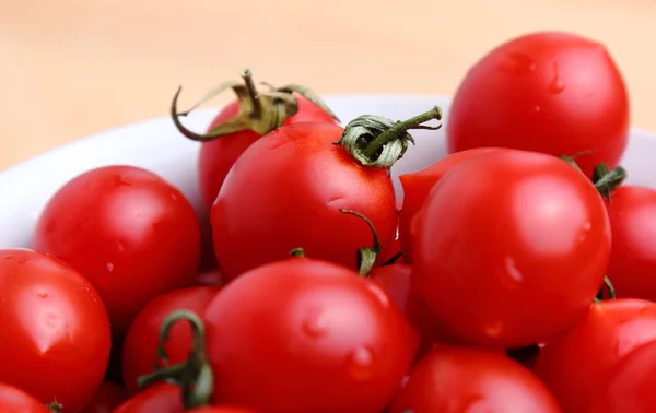 Cherry rajčata pozadí — Stock fotografie