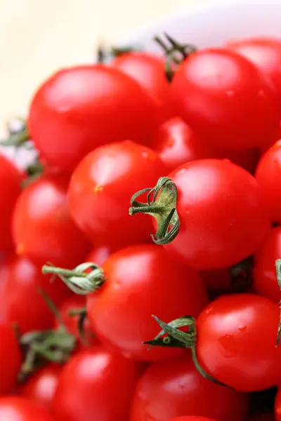Cherry tomatoes background — Stock Photo, Image