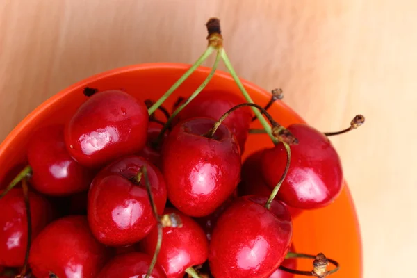 Ripe red cherries