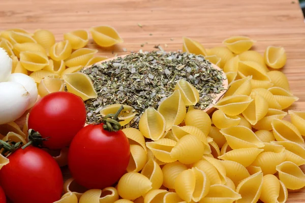 Pasta with tomato — Stock Photo, Image