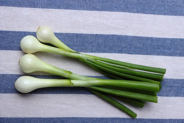Grono Zielona Cebula Warzywa — Zdjęcie stockowe