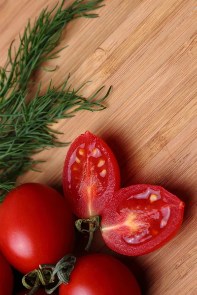 Ingrédients Alimentaires Sur Table Chêne Gros Plan — Photo