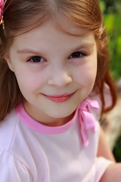 Lilla flickan ansikte — Stockfoto