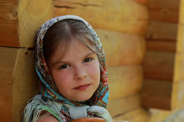 Russian little girl — Stock Photo, Image