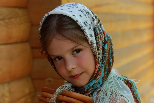 Русская маленькая девочка — стоковое фото