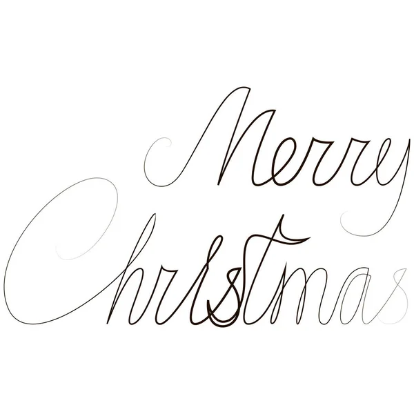 Frohe Weihnachten Handgezeichnete Kreative Kalligrafie Und Pinselstift Schrift Design Für — Stockvektor