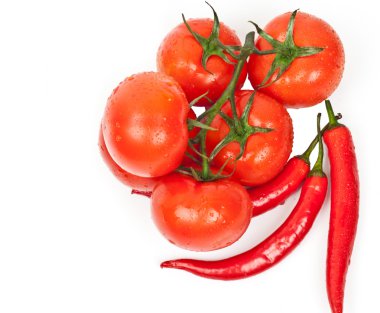 taze domates ve biber