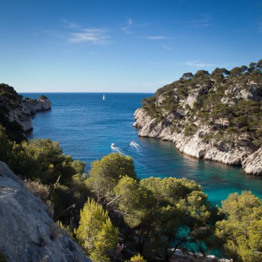 görkemli Güney Fransa kıyıları (calanques de cassis), Güney f