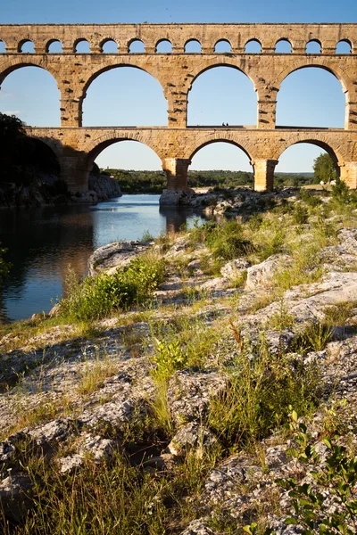 Pont du Gard, Langwedocja-Roussillon, Francja — Zdjęcie stockowe