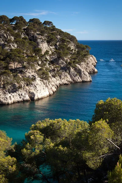 Esplêndida costa sul de França (Calanques de Cassis), sul de F — Fotografia de Stock