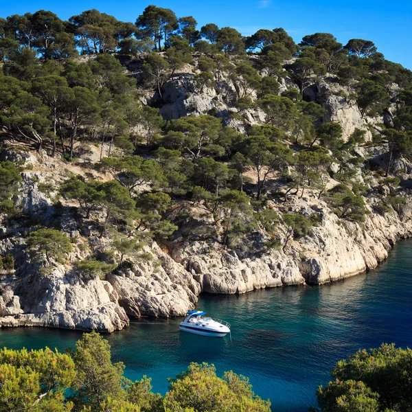 Esplêndida costa sul de França (Calanques de Cassis), sul de F — Fotografia de Stock