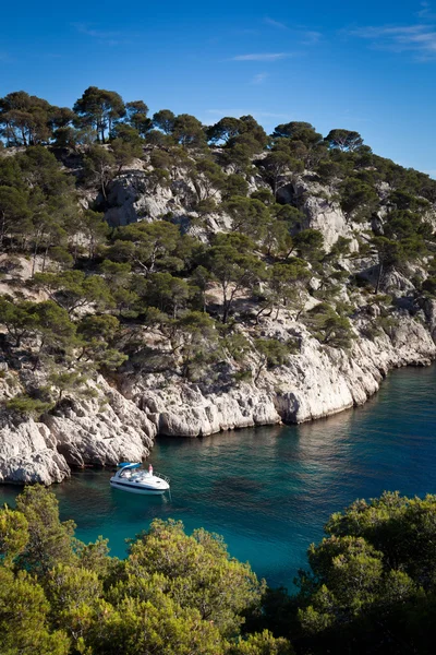 Esplêndida costa sul de França (Calanques de Cassis), sul de F — Fotografia de Stock